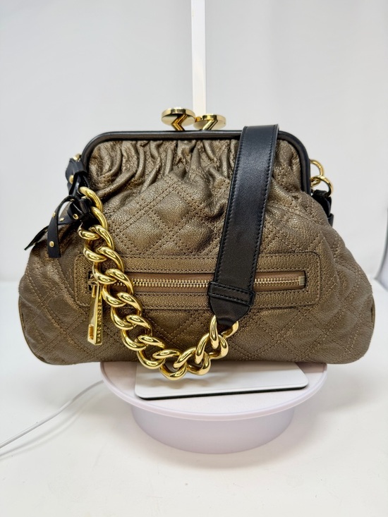 Marc Jacobs Handbags - Marc Jacobs Vintage 2010 Archive Metallic Bronze Little Stam Bag